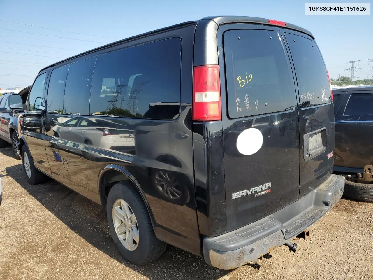 2014 GMC Savana G1500 Lt VIN: 1GKS8CF41E1151626 Lot: 62390985