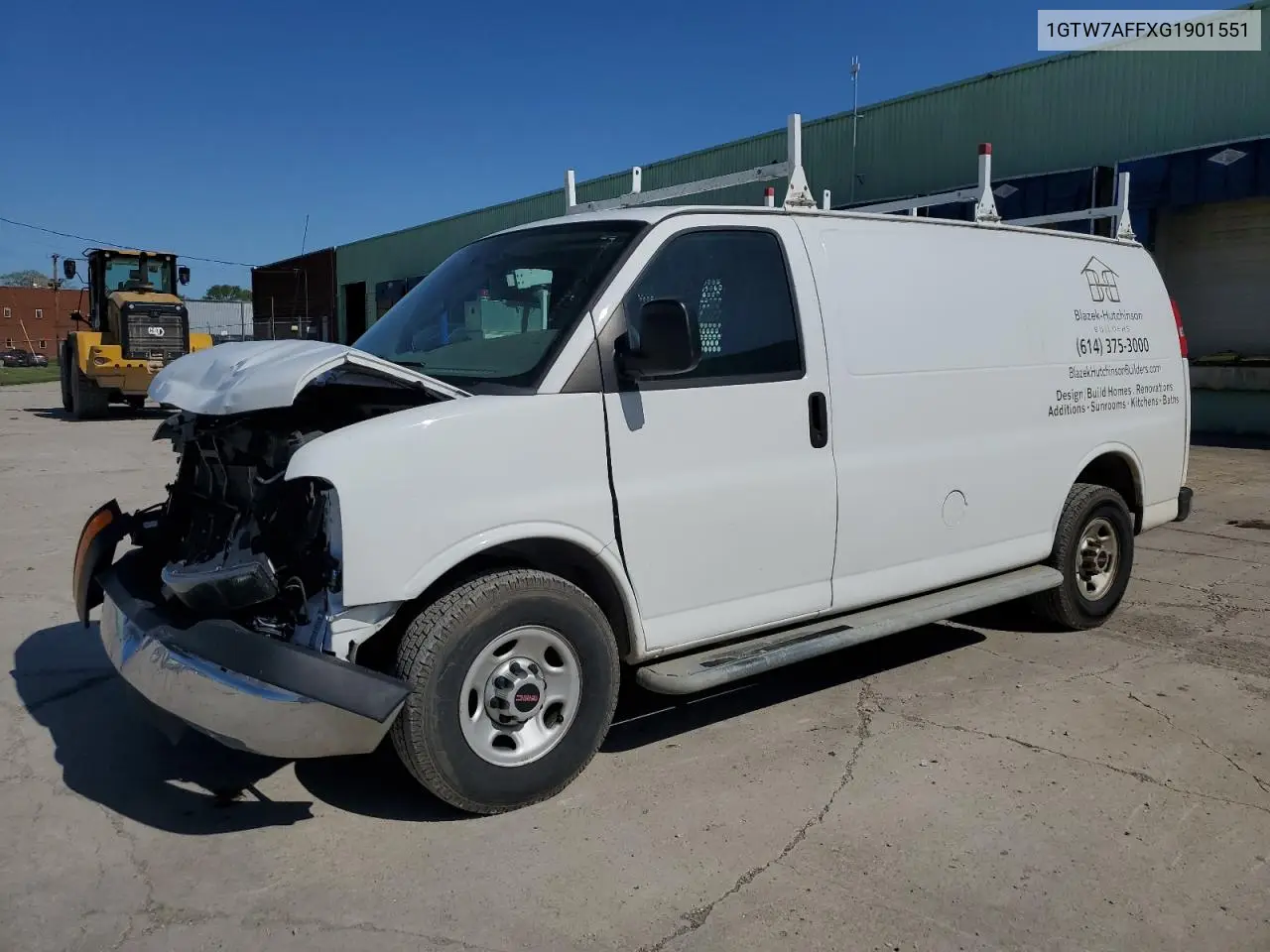 2016 GMC Savana G2500 VIN: 1GTW7AFFXG1901551 Lot: 55584205