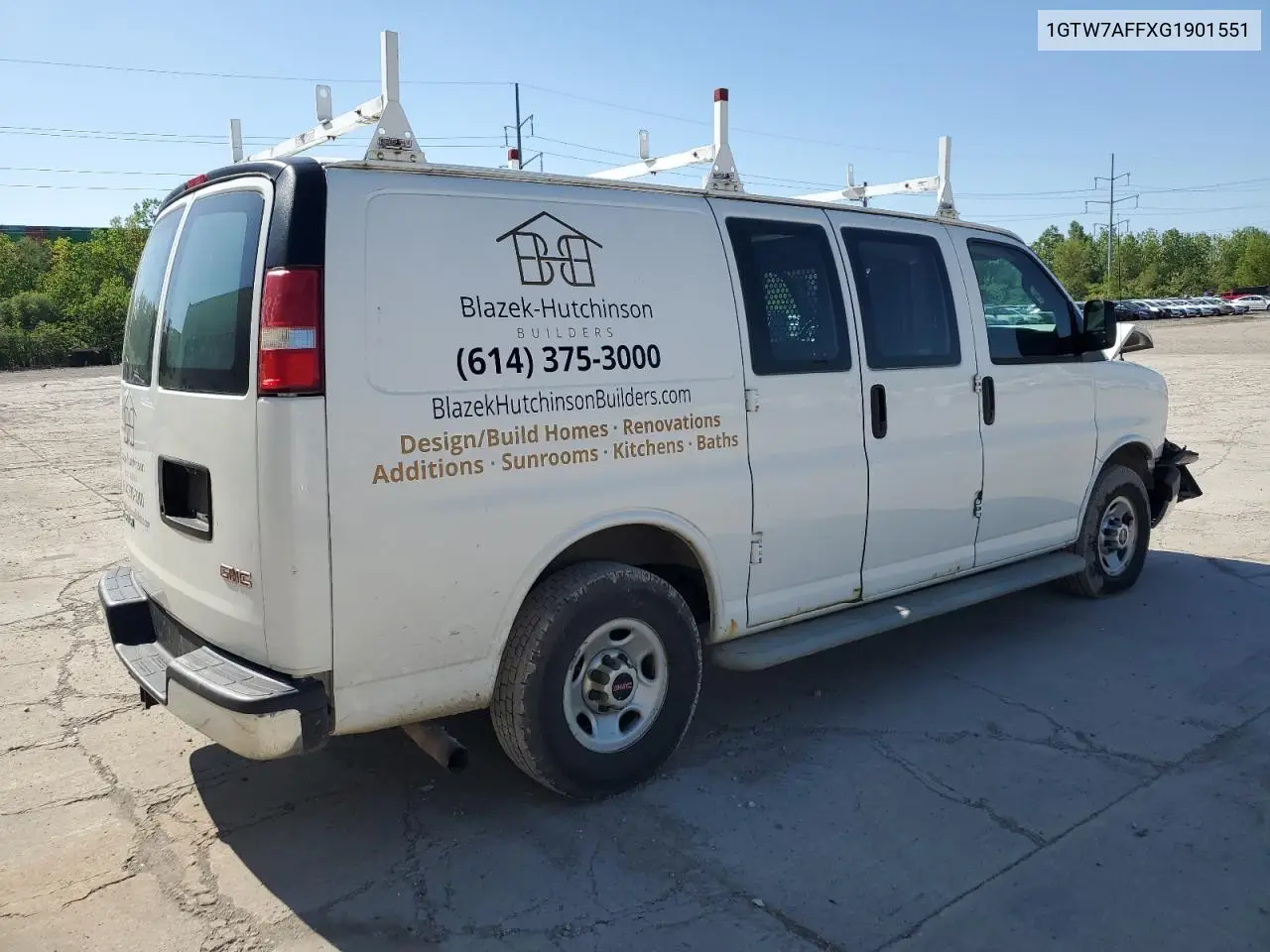 2016 GMC Savana G2500 VIN: 1GTW7AFFXG1901551 Lot: 55584205