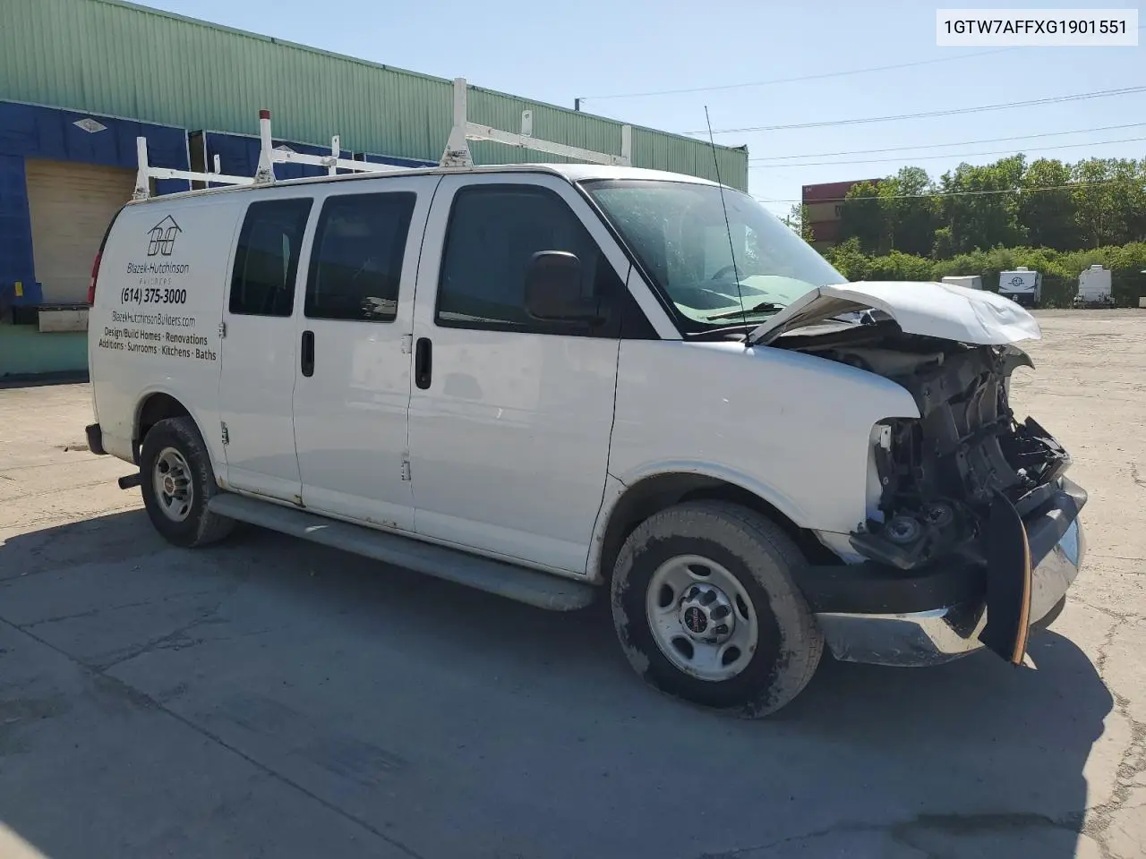 2016 GMC Savana G2500 VIN: 1GTW7AFFXG1901551 Lot: 55584205