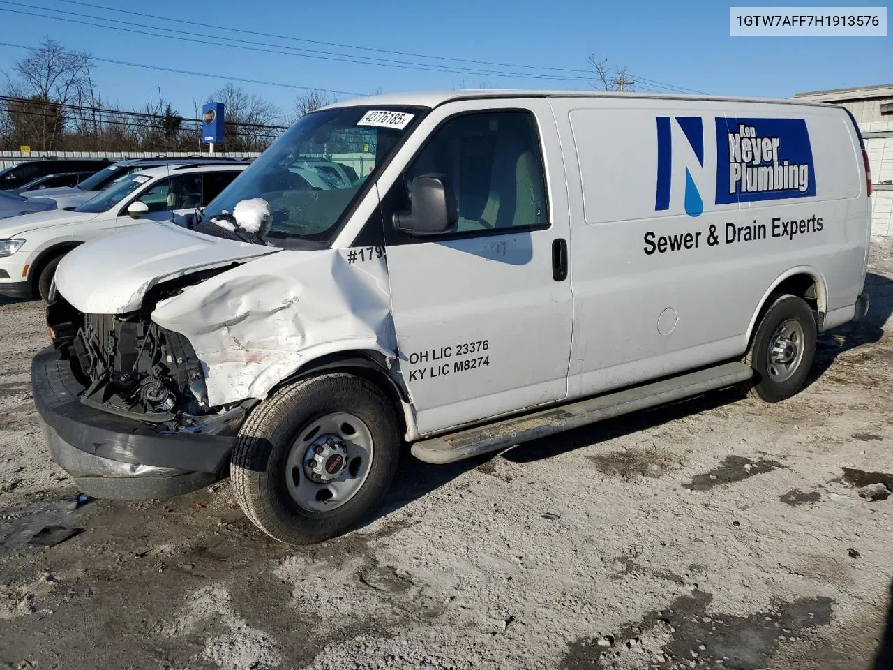 2017 GMC Savana G2500 VIN: 1GTW7AFF7H1913576 Lot: 42776185