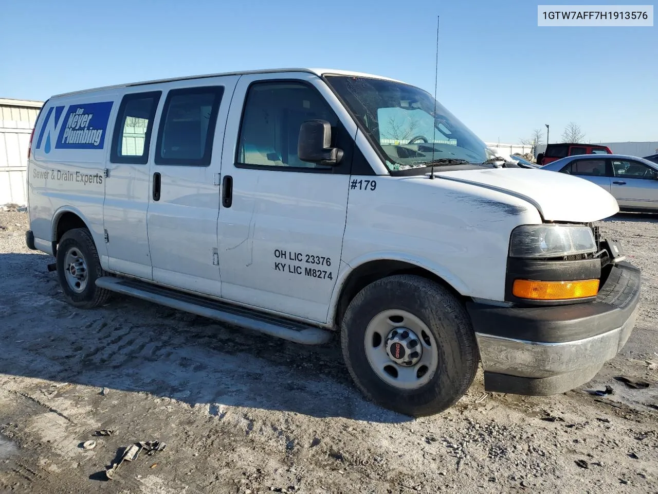 2017 GMC Savana G2500 VIN: 1GTW7AFF7H1913576 Lot: 42776185