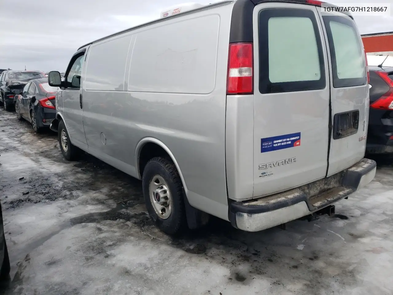 2017 GMC Savana G2500 VIN: 1GTW7AFG7H1218667 Lot: 47073065