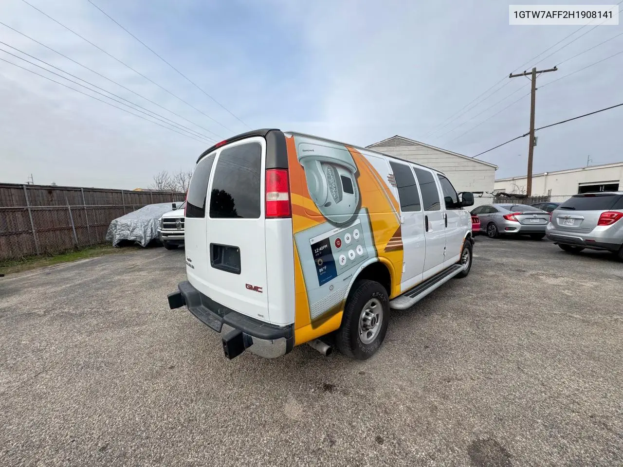 2017 GMC Savana G2500 VIN: 1GTW7AFF2H1908141 Lot: 56687395