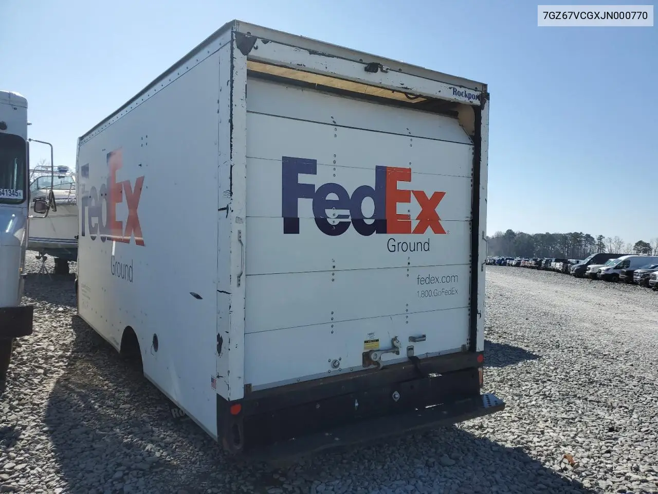 2018 GMC Savana G4500 Delivery Van VIN: 7GZ67VCGXJN000770 Lot: 45540335