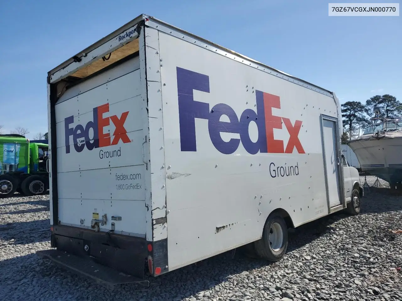 2018 GMC Savana G4500 Delivery Van VIN: 7GZ67VCGXJN000770 Lot: 45540335