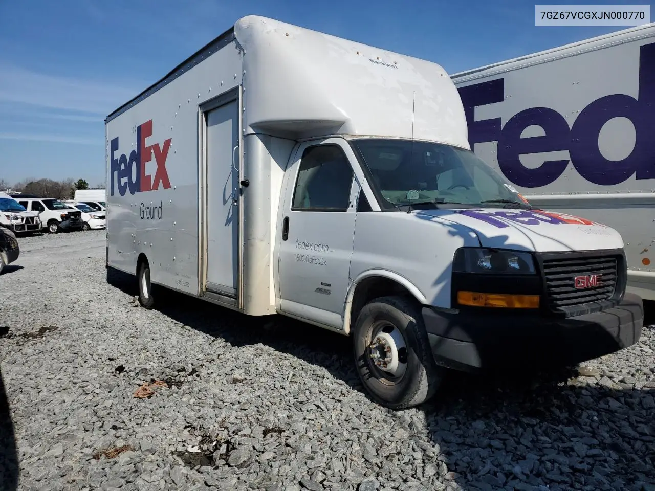 2018 GMC Savana G4500 Delivery Van VIN: 7GZ67VCGXJN000770 Lot: 45540335