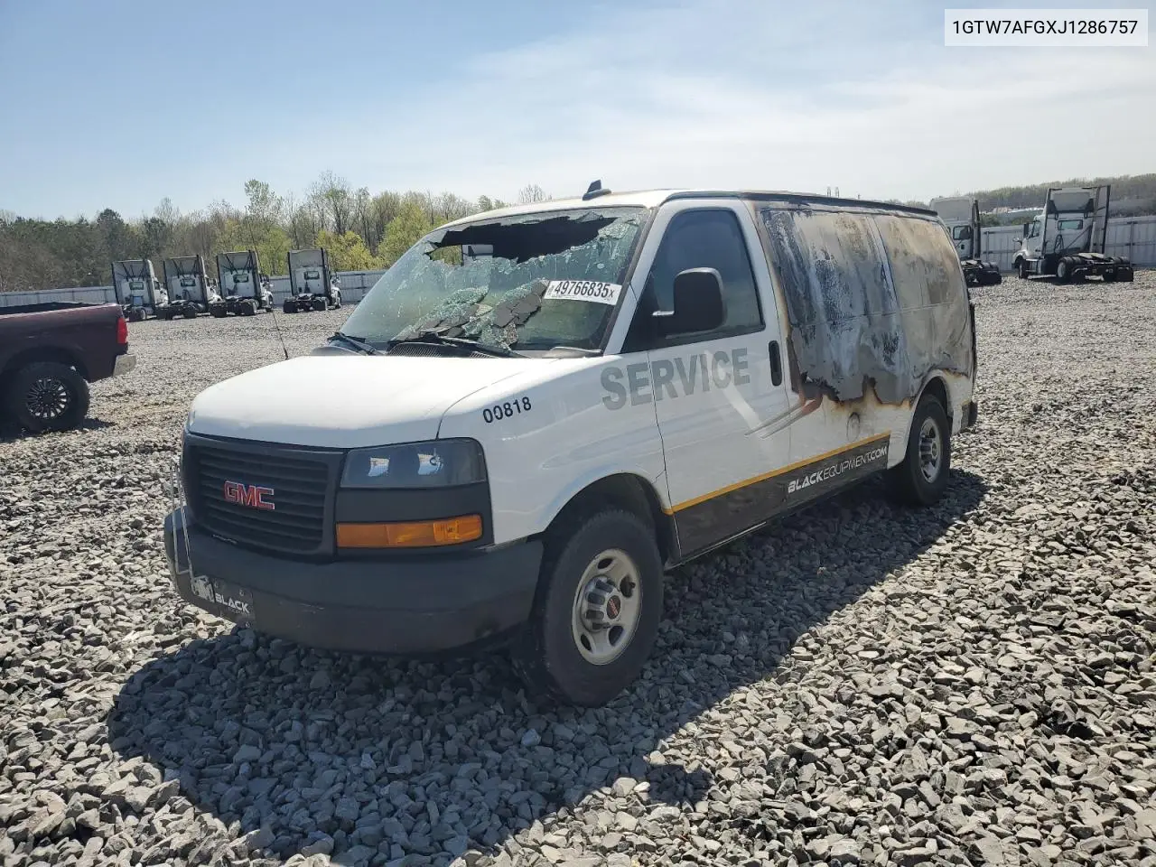 2018 GMC Savana G2500 VIN: 1GTW7AFGXJ1286757 Lot: 49766835