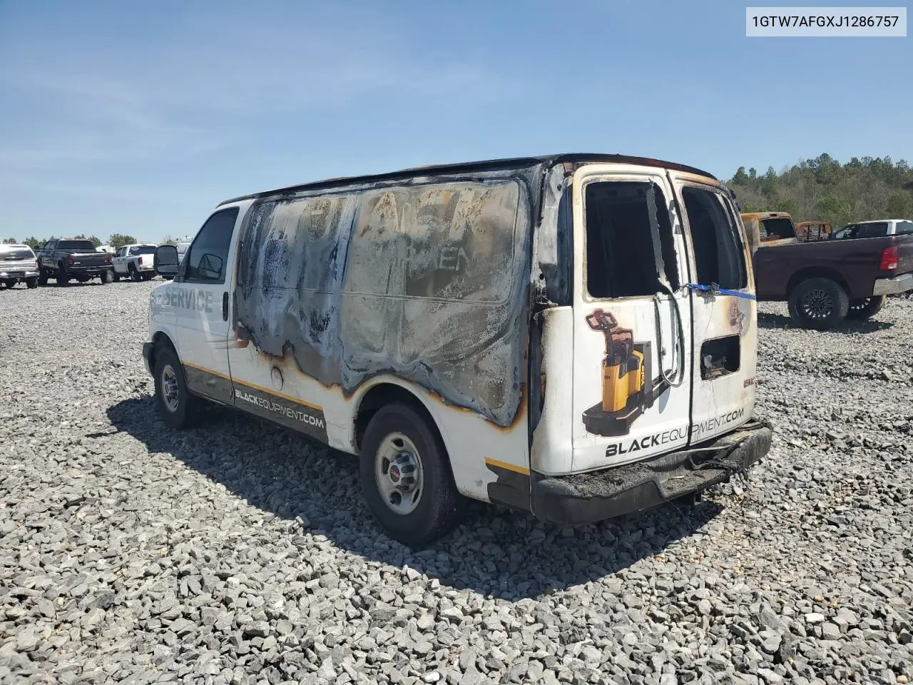 2018 GMC Savana G2500 VIN: 1GTW7AFGXJ1286757 Lot: 49766835