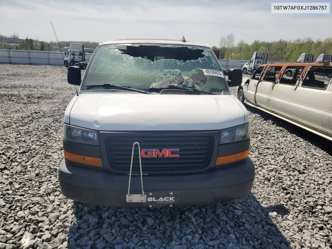 2018 GMC Savana G2500 VIN: 1GTW7AFGXJ1286757 Lot: 49766835