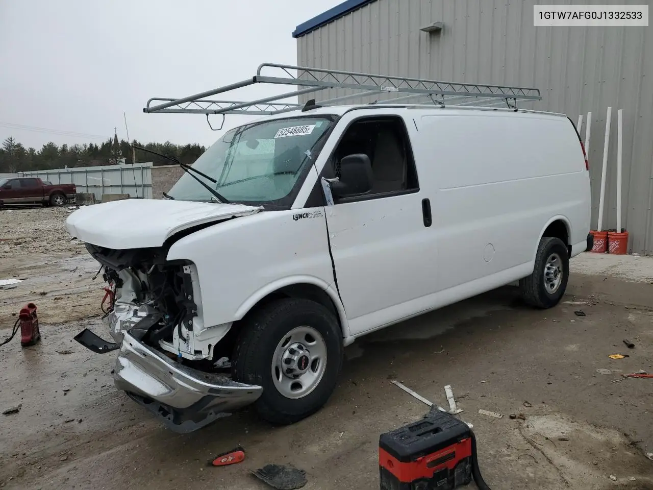 2018 GMC Savana G2500 VIN: 1GTW7AFG0J1332533 Lot: 52548885