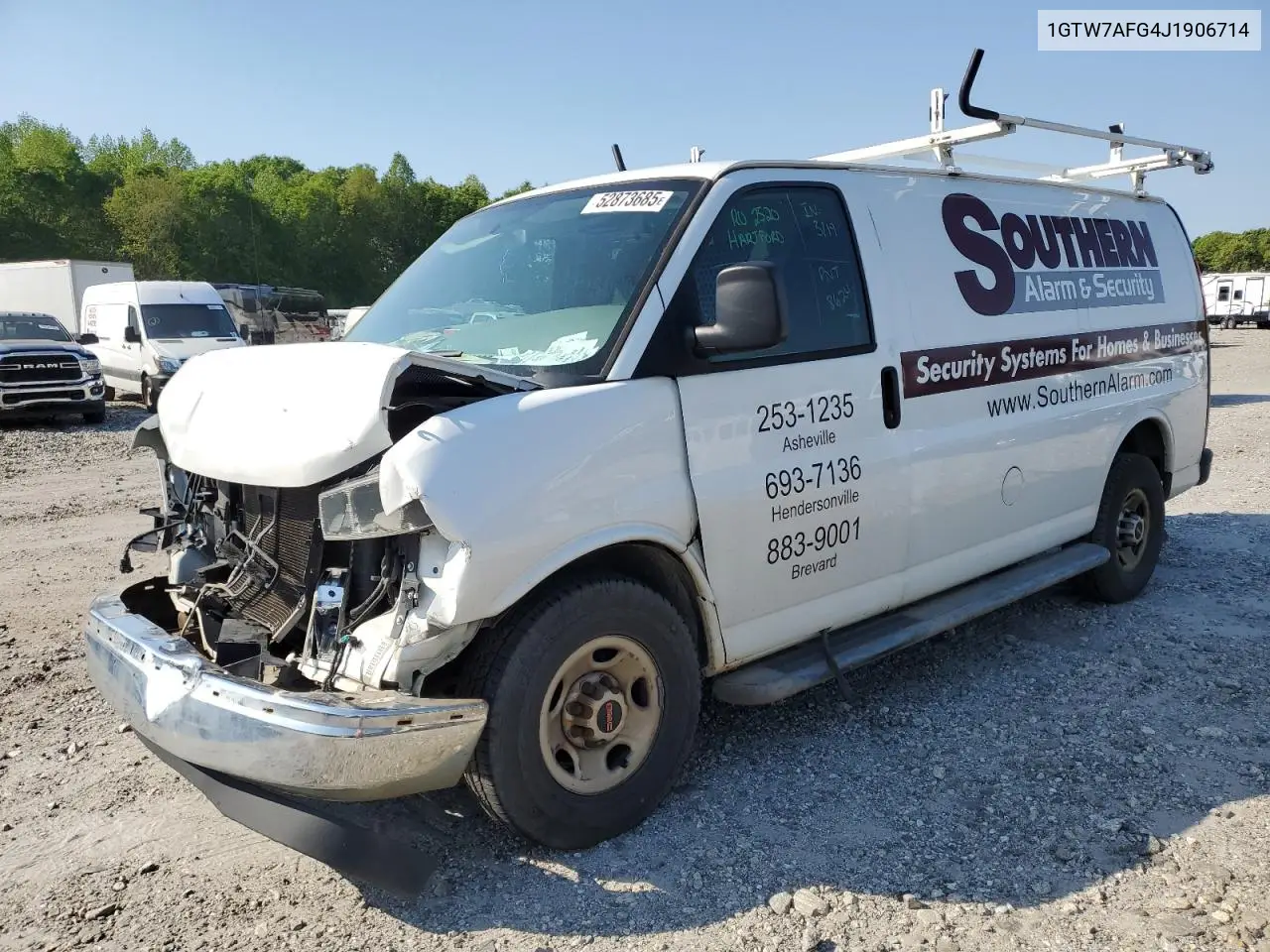 2018 GMC Savana G2500 VIN: 1GTW7AFG4J1906714 Lot: 52873685