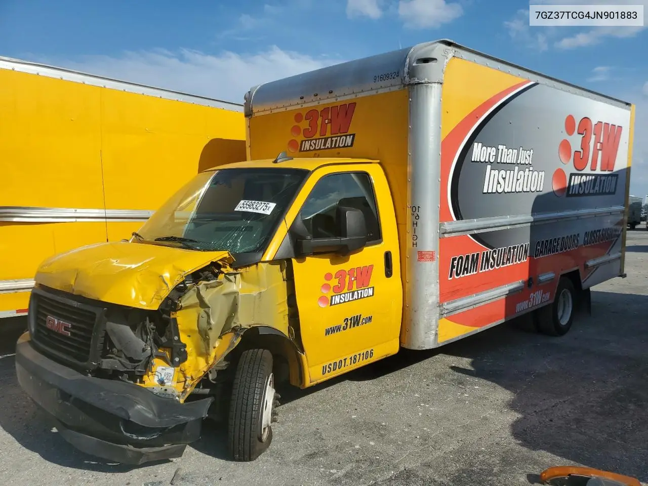 2018 GMC Savana Cutaway G3500 VIN: 7GZ37TCG4JN901883 Lot: 55983275