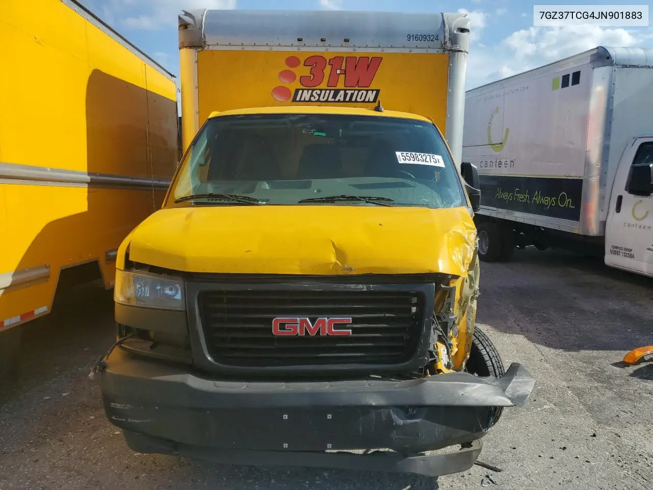 2018 GMC Savana Cutaway G3500 VIN: 7GZ37TCG4JN901883 Lot: 55983275