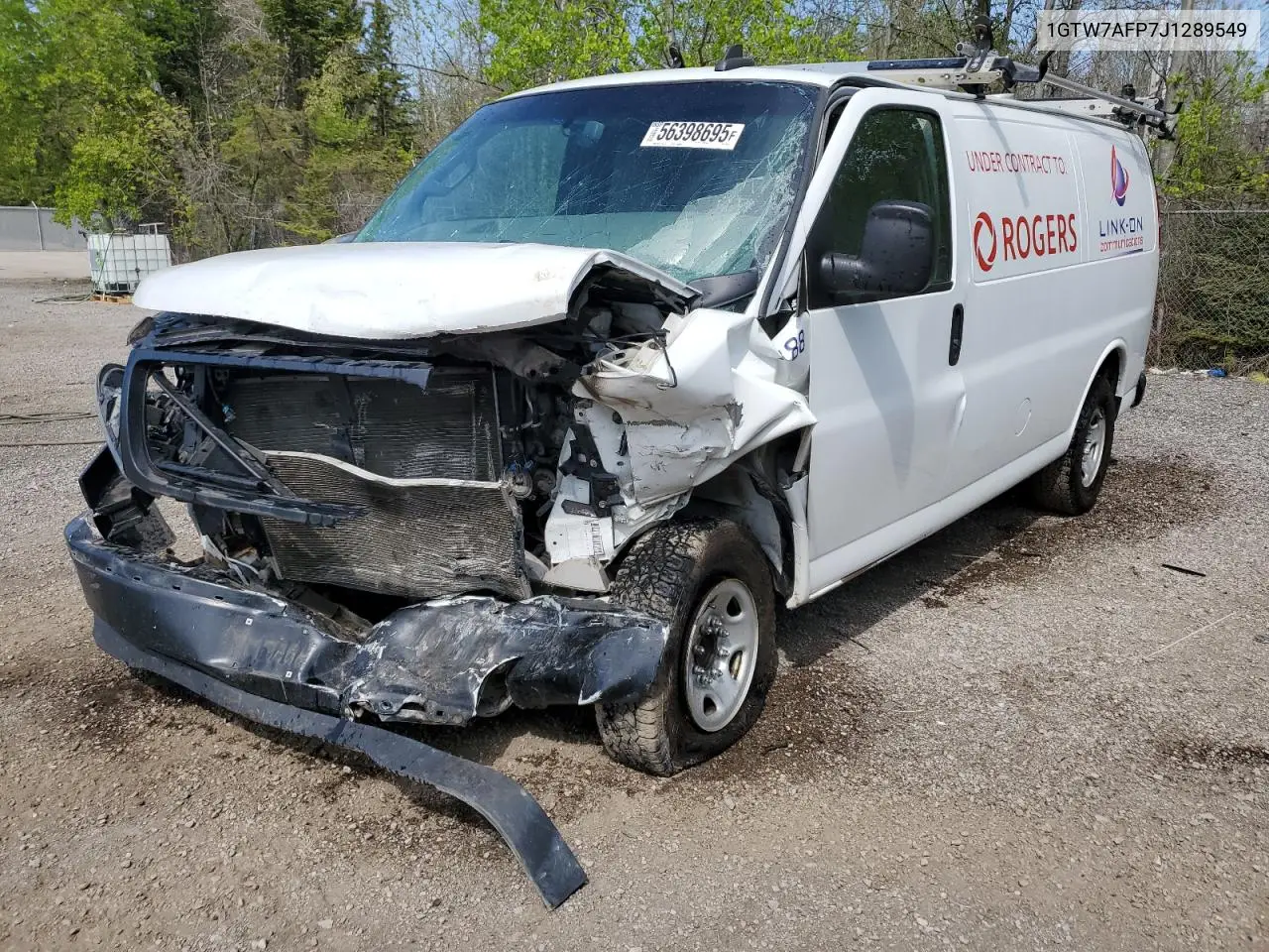2018 GMC Savana G2500 VIN: 1GTW7AFP7J1289549 Lot: 56398695