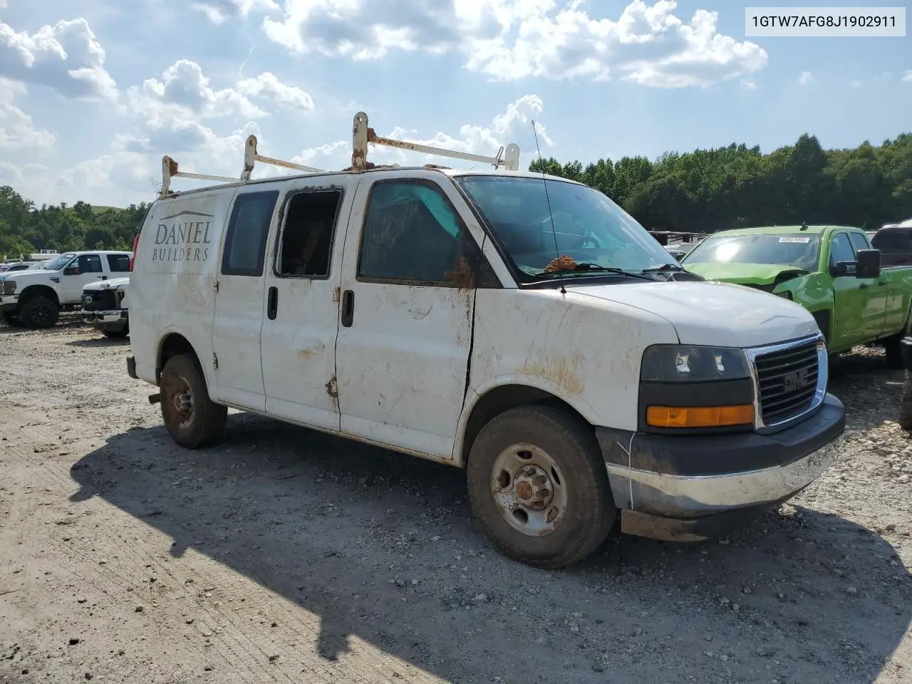 2018 GMC Savana G2500 VIN: 1GTW7AFG8J1902911 Lot: 61733025