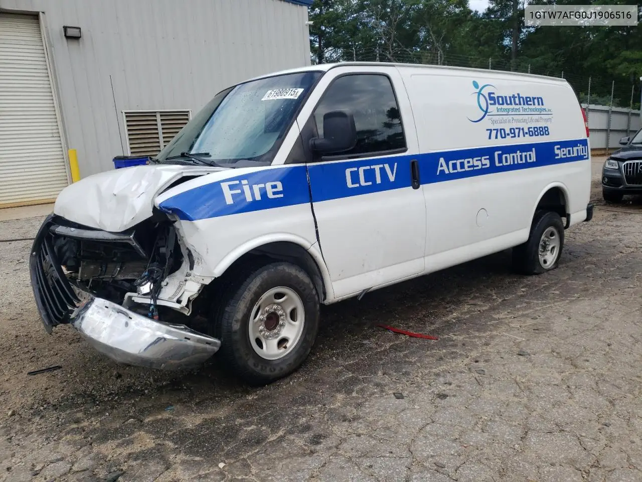 2018 GMC Savana G2500 VIN: 1GTW7AFG0J1906516 Lot: 61980915