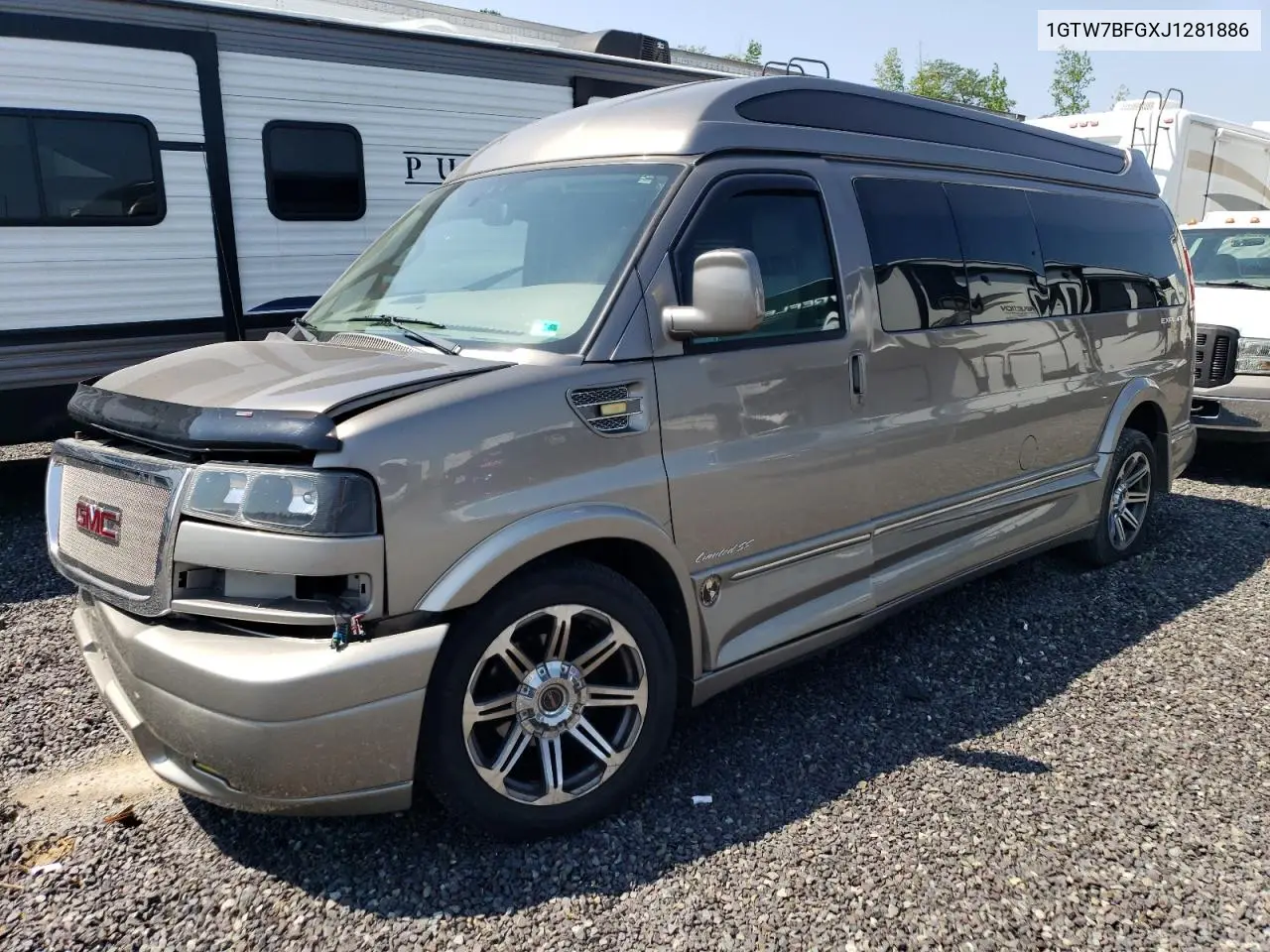 2018 GMC Savana G2500 VIN: 1GTW7BFGXJ1281886 Lot: 62016855