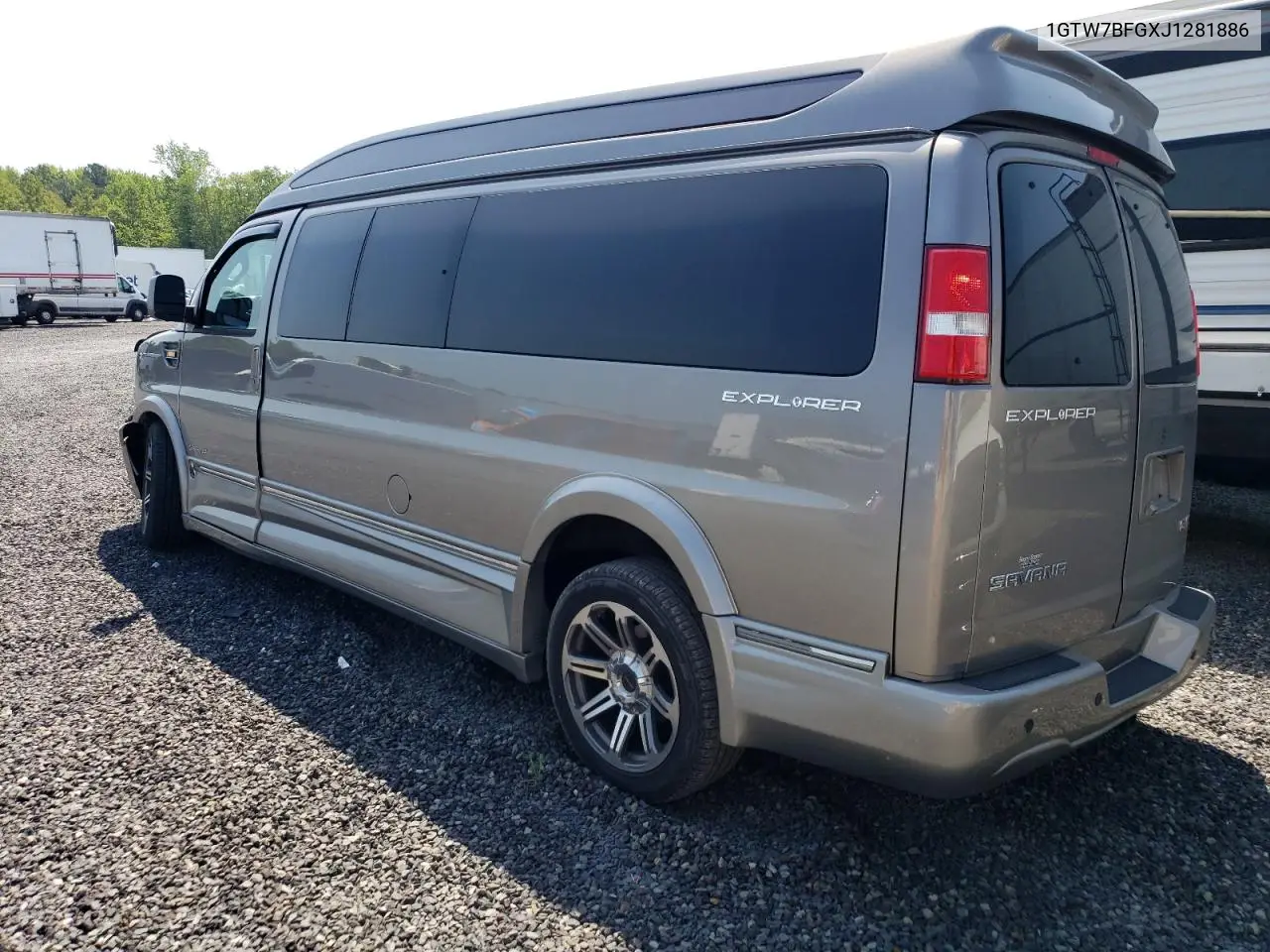 2018 GMC Savana G2500 VIN: 1GTW7BFGXJ1281886 Lot: 62016855
