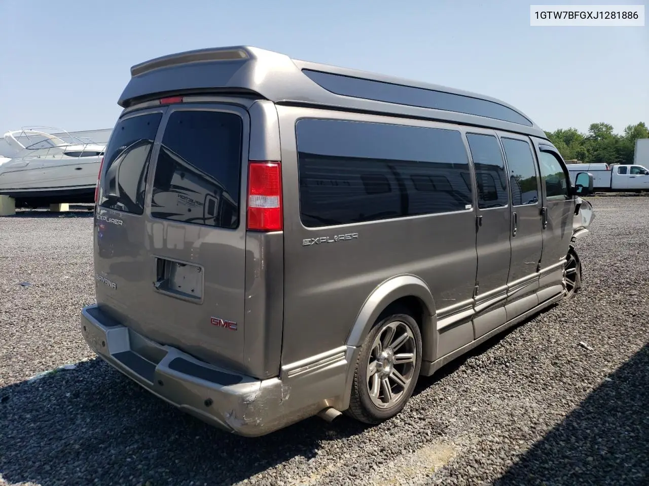 2018 GMC Savana G2500 VIN: 1GTW7BFGXJ1281886 Lot: 62016855
