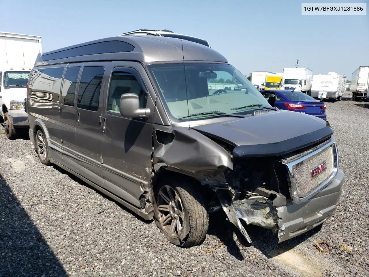 2018 GMC Savana G2500 VIN: 1GTW7BFGXJ1281886 Lot: 62016855