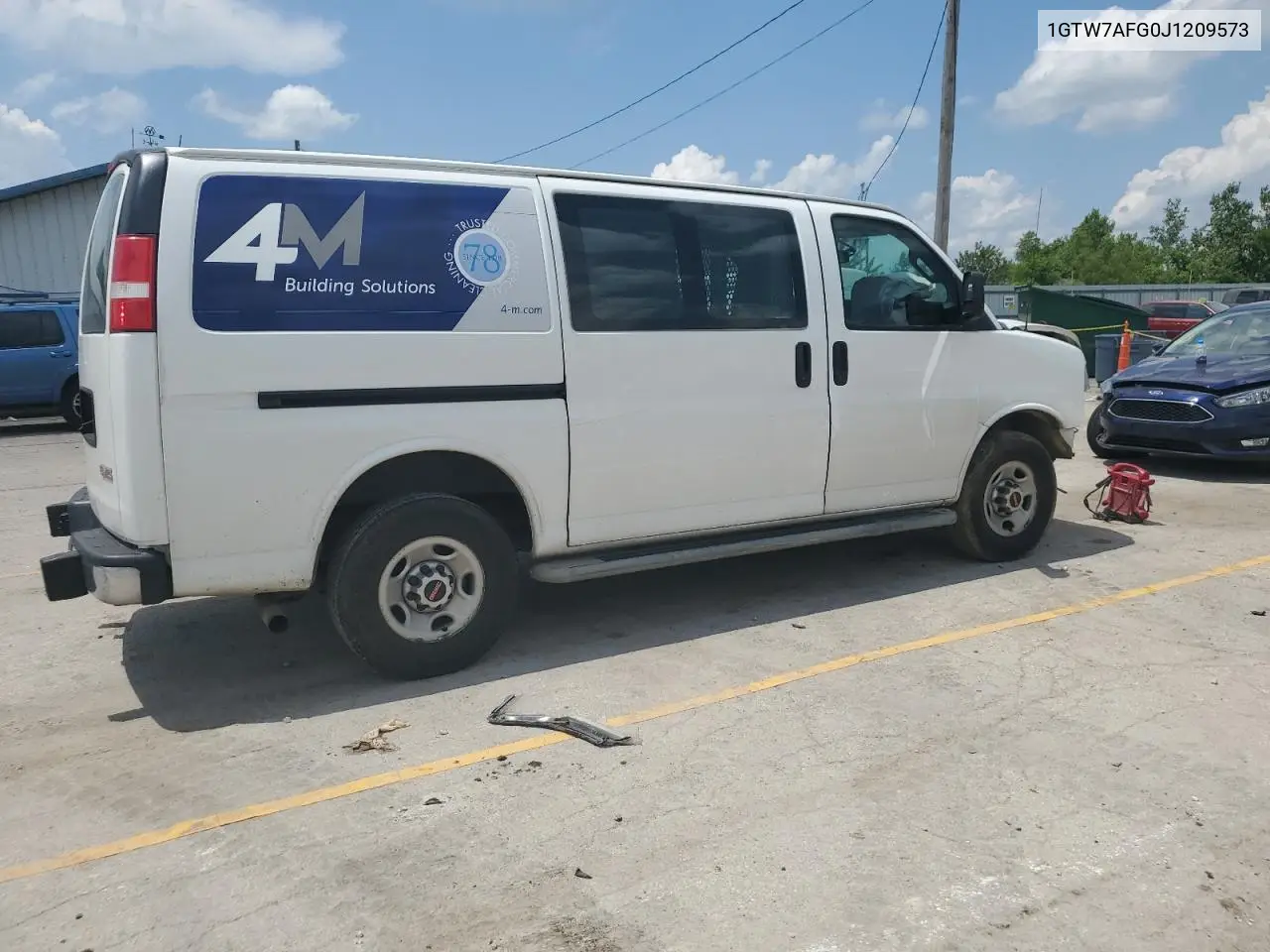 2018 GMC Savana G2500 VIN: 1GTW7AFG0J1209573 Lot: 62354235