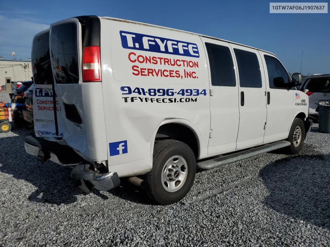 2018 GMC Savana G2500 VIN: 1GTW7AFG6J1907637 Lot: 62922615
