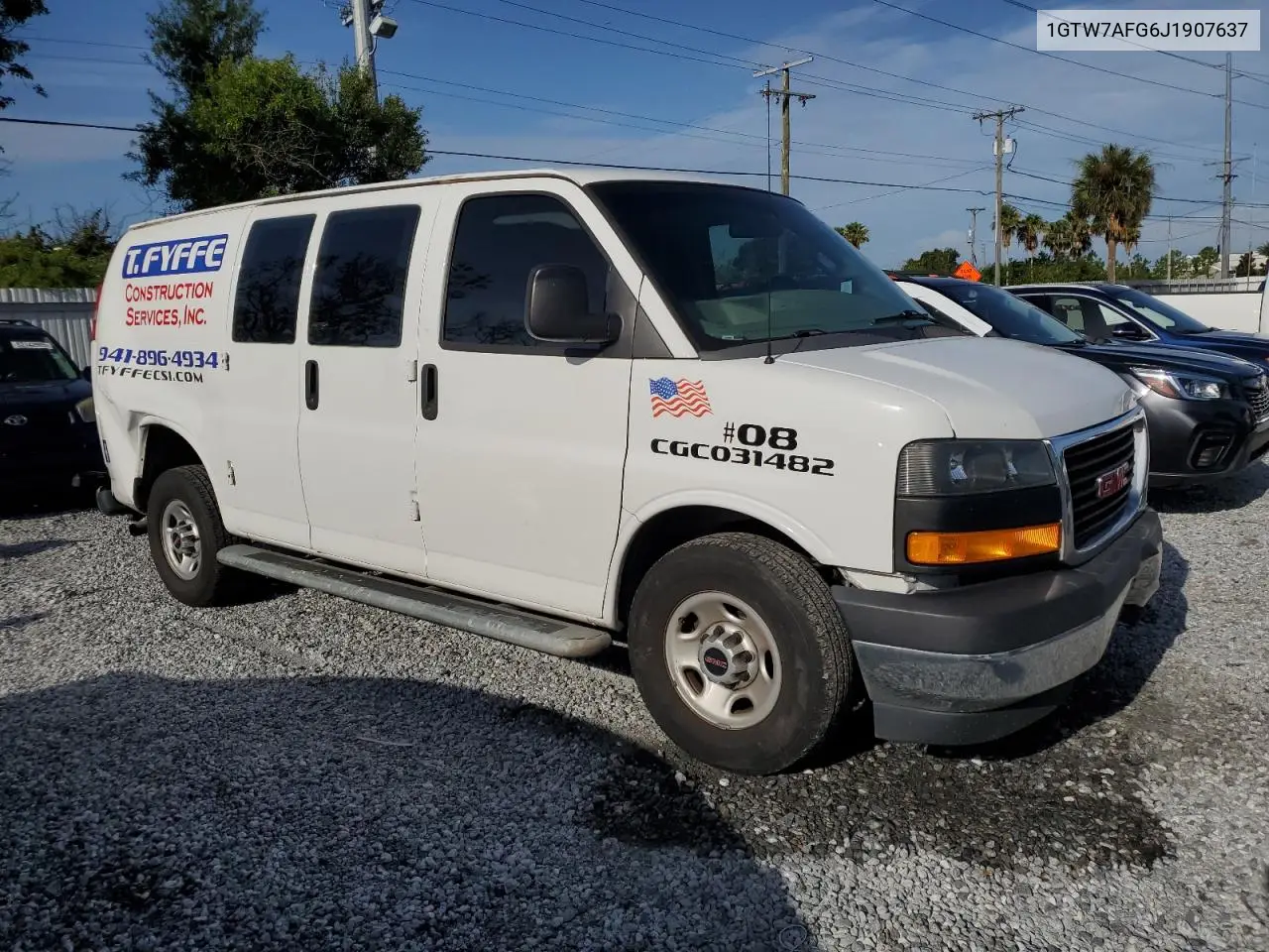 2018 GMC Savana G2500 VIN: 1GTW7AFG6J1907637 Lot: 62922615