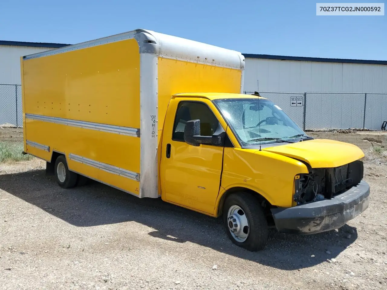 2018 GMC Savana Cutaway G3500 VIN: 7GZ37TCG2JN000592 Lot: 63658655