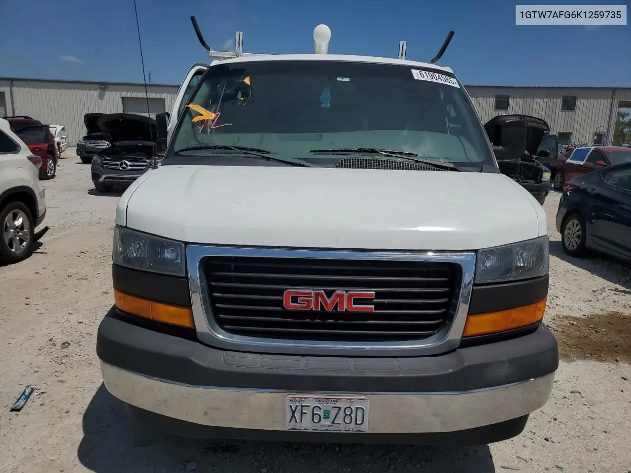 2019 GMC Savana G2500 VIN: 1GTW7AFG6K1259735 Lot: 61904585