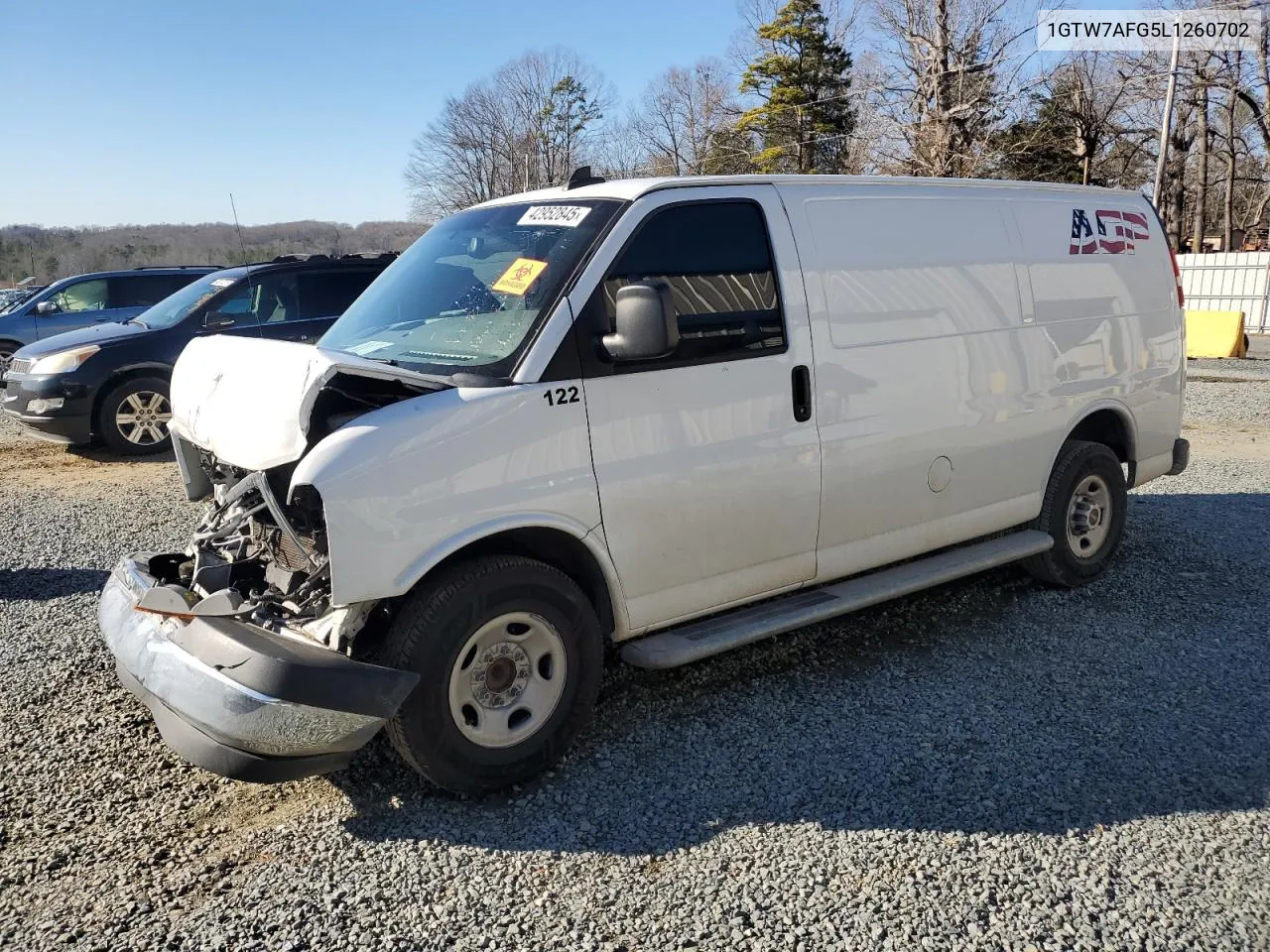 2020 GMC Savana G2500 VIN: 1GTW7AFG5L1260702 Lot: 42952845
