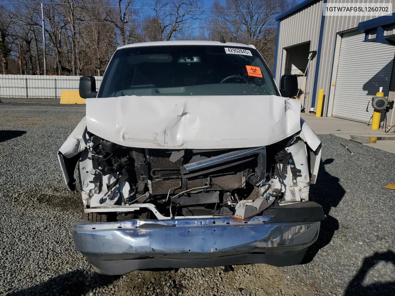 2020 GMC Savana G2500 VIN: 1GTW7AFG5L1260702 Lot: 42952845
