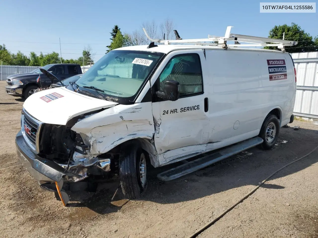 2020 GMC Savana G2500 VIN: 1GTW7AFG4L1255586 Lot: 58724765