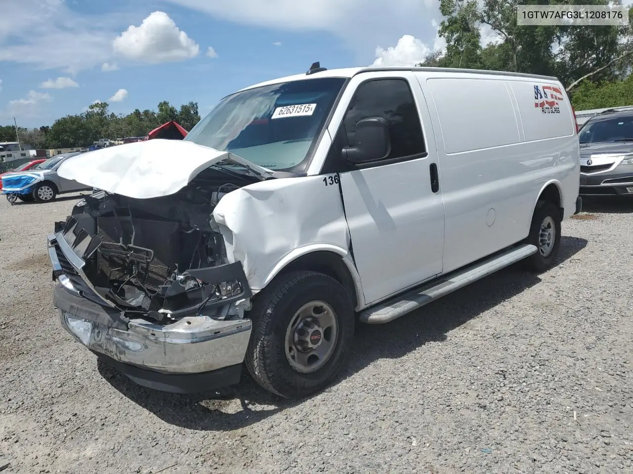 2020 GMC Savana G2500 VIN: 1GTW7AFG3L1208176 Lot: 62631515