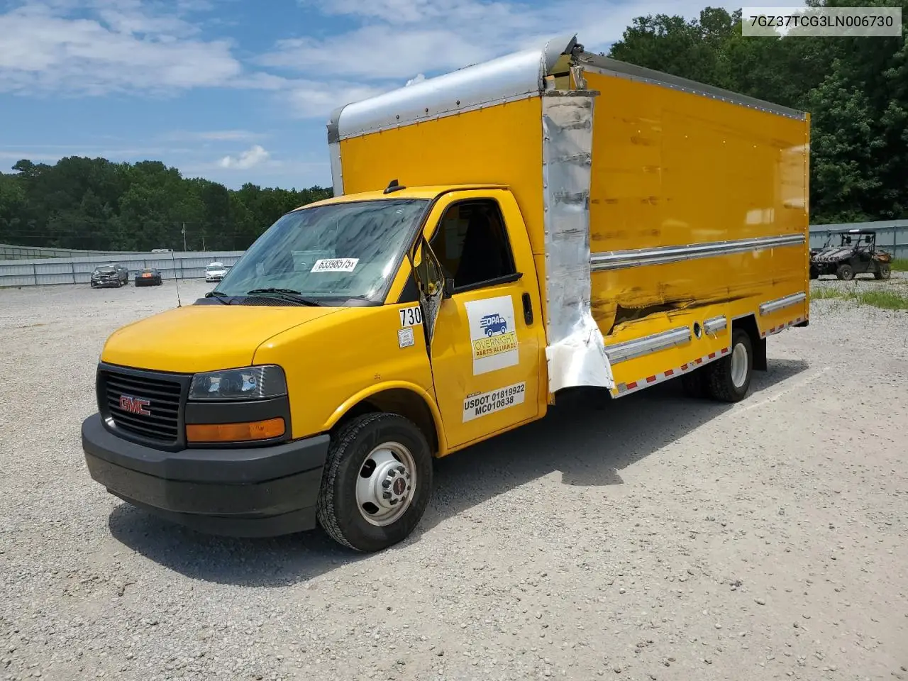 2020 GMC Savana Cutaway G3500 VIN: 7GZ37TCG3LN006730 Lot: 63398575