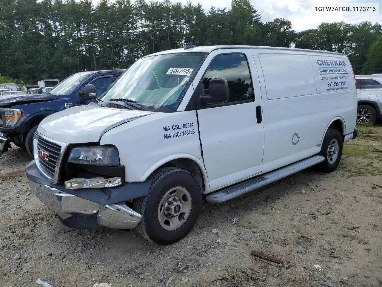 2020 GMC Savana G2500 VIN: 1GTW7AFG8L1173716 Lot: 64387705