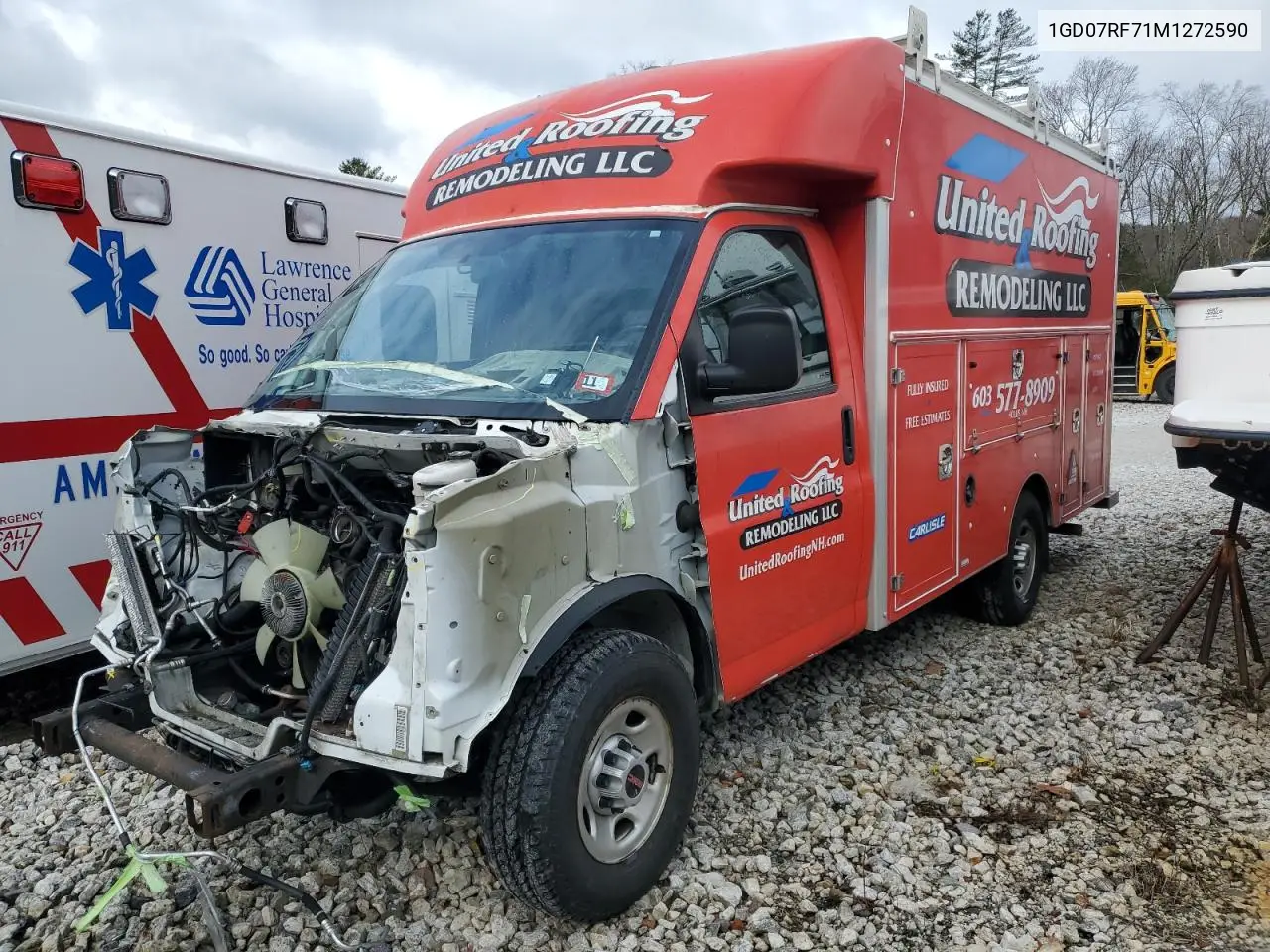 2021 GMC Savana Cutaway G3500 VIN: 1GD07RF71M1272590 Lot: 46154935