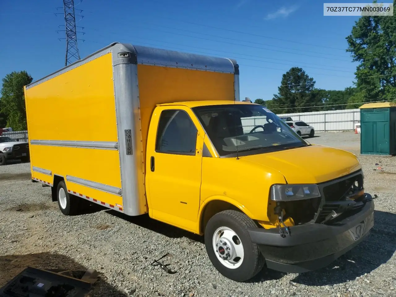 2021 GMC Savana Cutaway G3500 VIN: 7GZ37TC77MN003069 Lot: 61484135