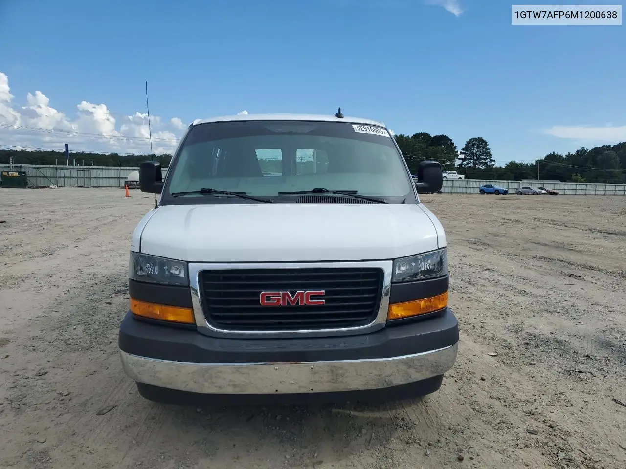 2021 GMC Savana G2500 VIN: 1GTW7AFP6M1200638 Lot: 62916605