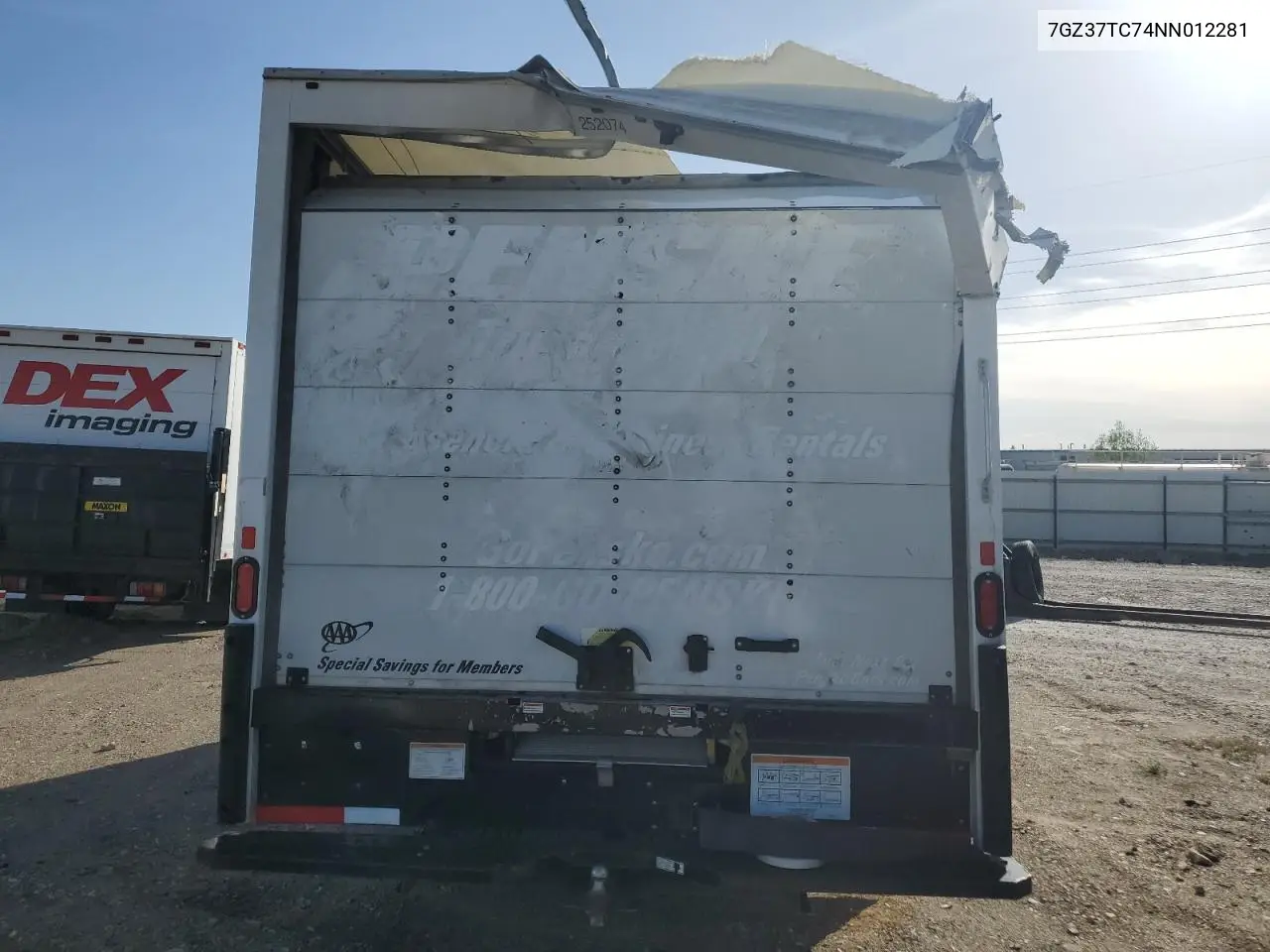 2022 GMC Savana Cutaway G3500 VIN: 7GZ37TC74NN012281 Lot: 56482155