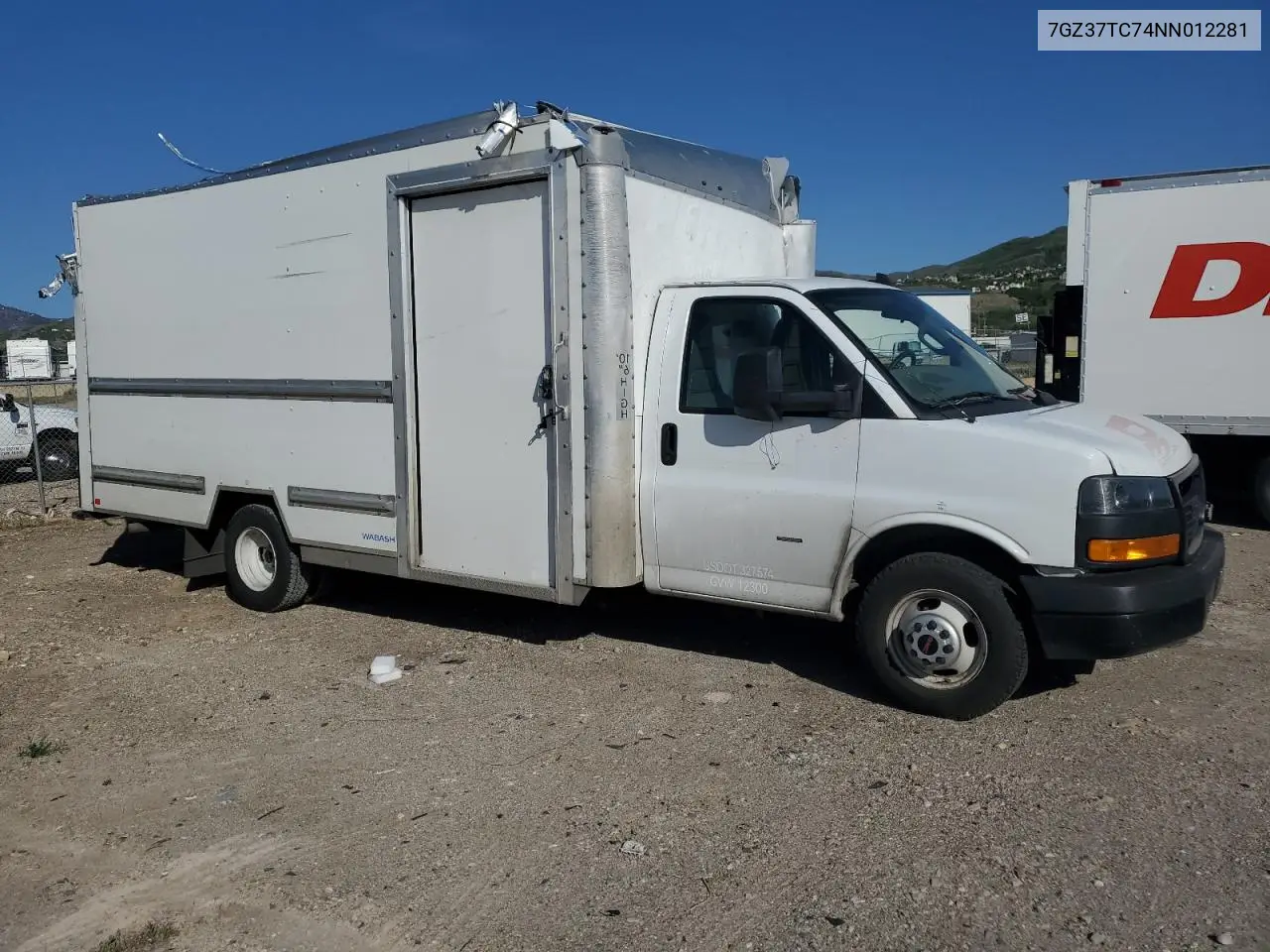 2022 GMC Savana Cutaway G3500 VIN: 7GZ37TC74NN012281 Lot: 56482155