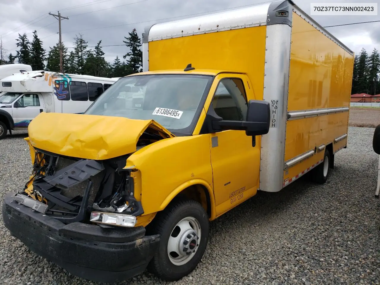 2022 GMC Savana Cutaway G3500 VIN: 7GZ37TC73NN002423 Lot: 61386495