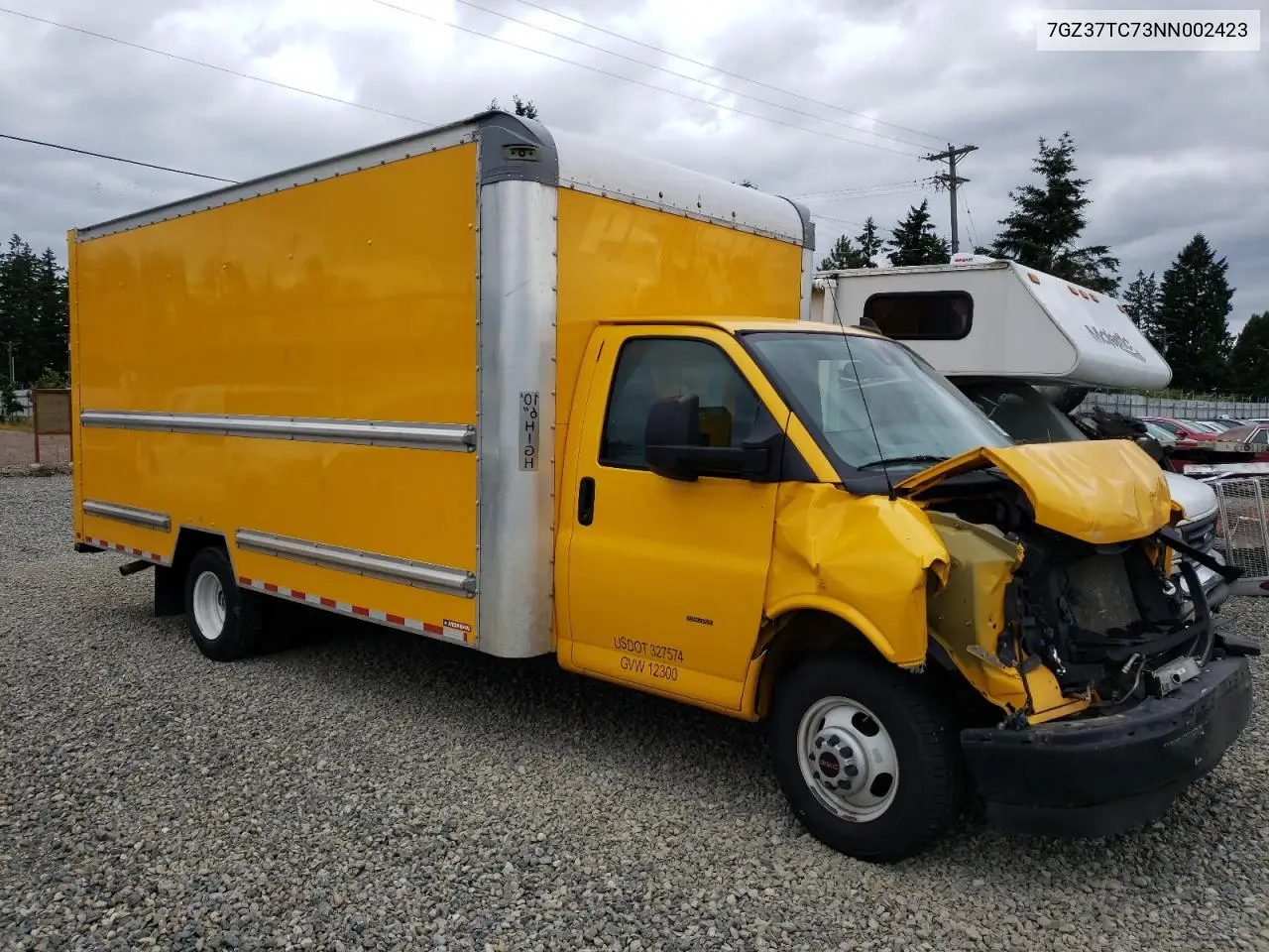 2022 GMC Savana Cutaway G3500 VIN: 7GZ37TC73NN002423 Lot: 61386495