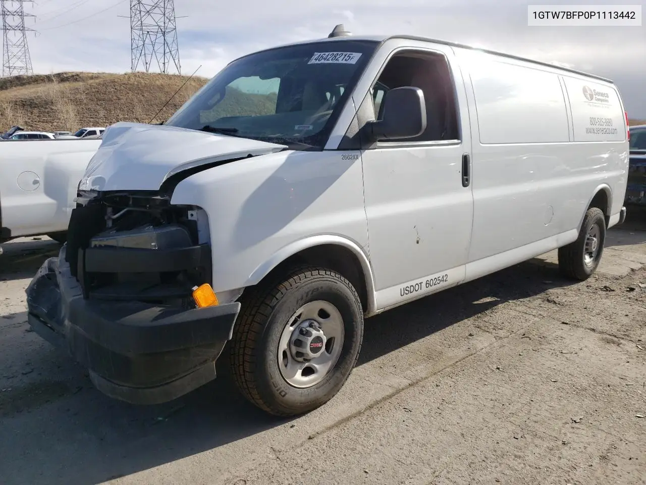 2023 GMC Savana G2500 VIN: 1GTW7BFP0P1113442 Lot: 46428215