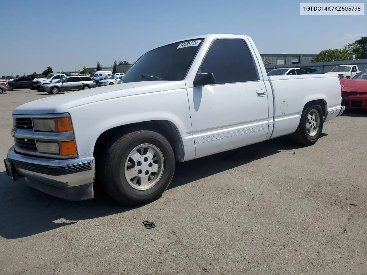 1989 GMC Sierra C1500 VIN: 1GTDC14K7KZ505798 Lot: 54166215