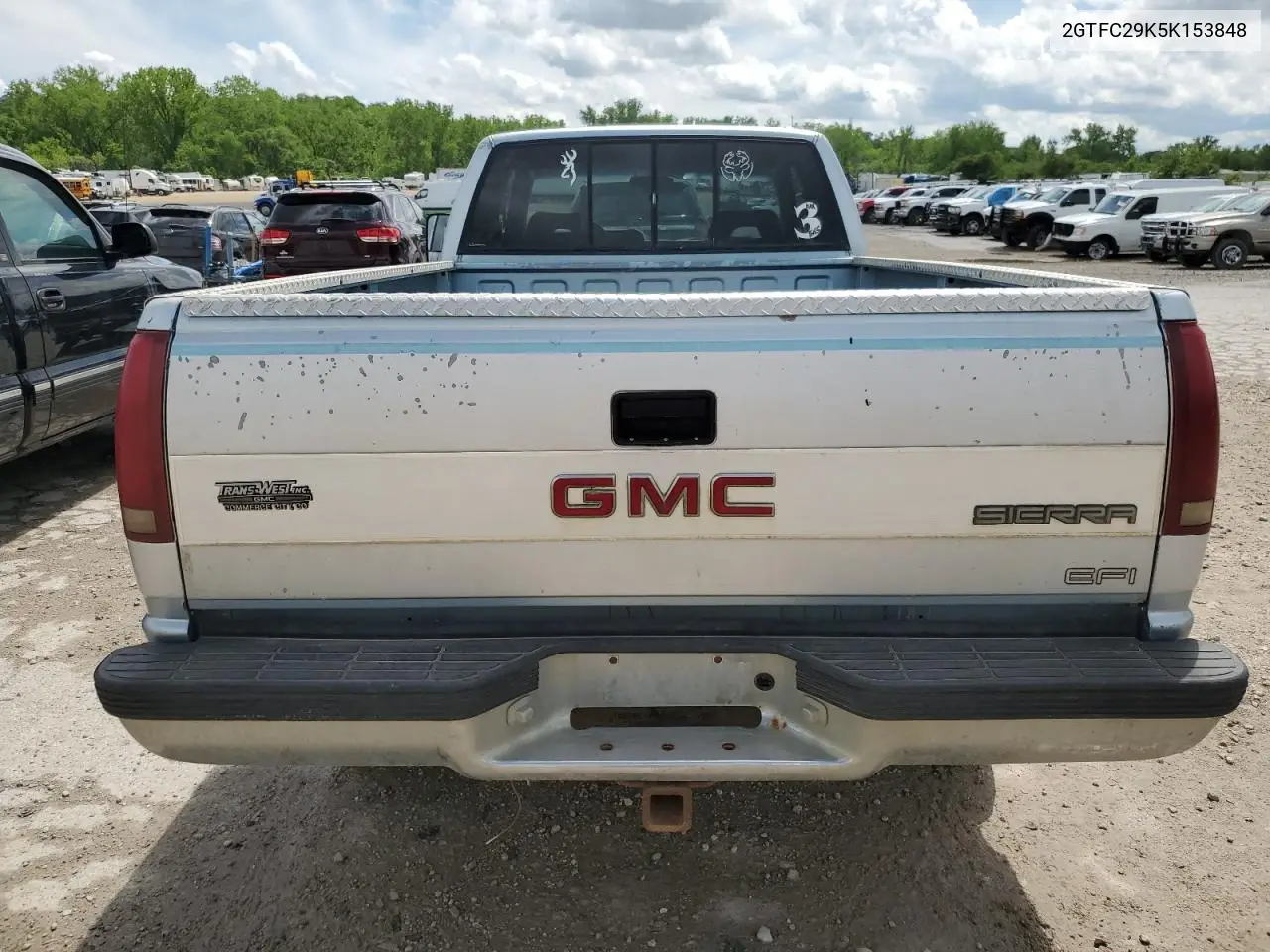 1989 GMC Sierra C2500 VIN: 2GTFC29K5K153848 Lot: 55354045