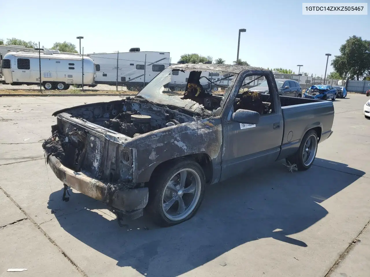 1989 GMC Sierra C1500 VIN: 1GTDC14ZXKZ505467 Lot: 60175035