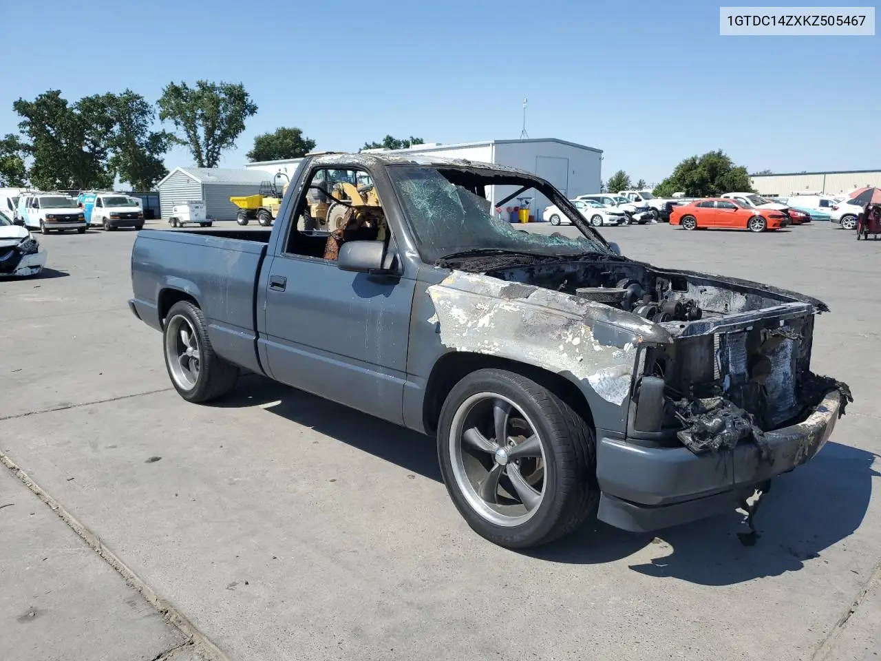 1989 GMC Sierra C1500 VIN: 1GTDC14ZXKZ505467 Lot: 60175035