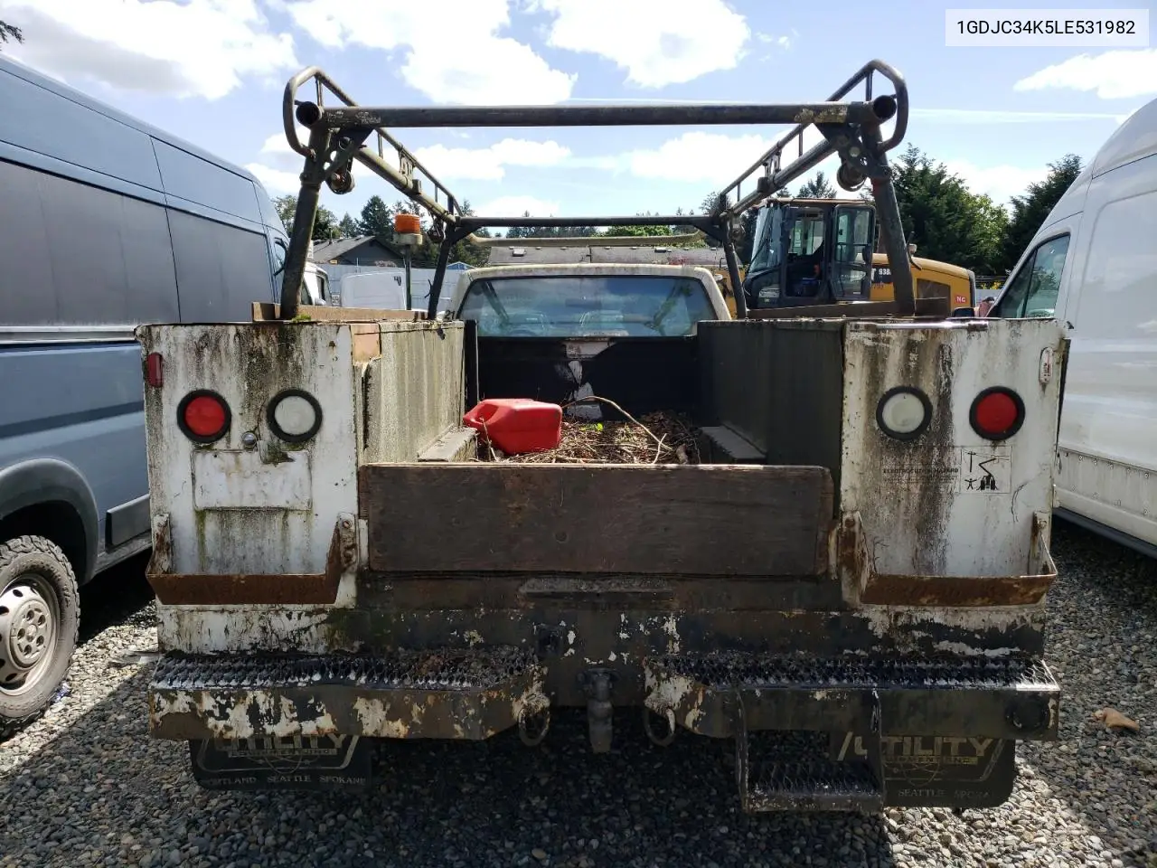 1990 GMC Sierra C3500 VIN: 1GDJC34K5LE531982 Lot: 55473595