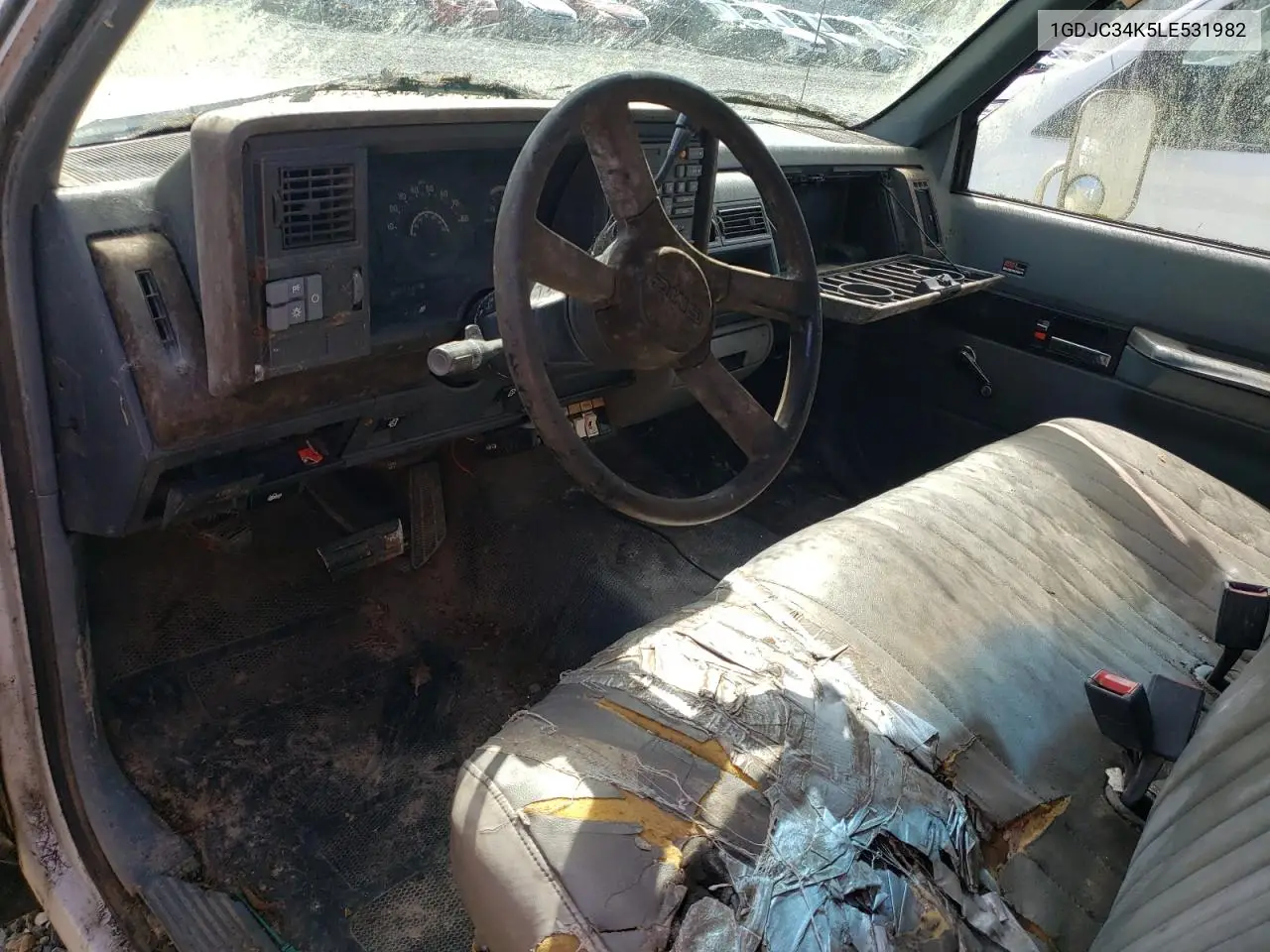 1990 GMC Sierra C3500 VIN: 1GDJC34K5LE531982 Lot: 55473595